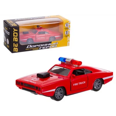 Машинка инерционная (металл.) "BeBoy", двери открываются, цвет красный, в/к 16*6*7 см IT108773