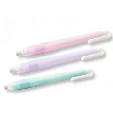 Ластик DI-514 Выдвижной, цилиндрическая форма, корпус с роликом, + запасной ластик, в блистере, цвет ассорти MK-8052 332452