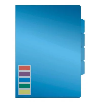 Папка-уголок СТАММ А4, 150мкм, 3 отделения, ассорти 381079