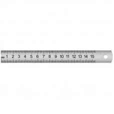 Линейка 15см ArtSpace, стальная, ПВХ чехол с европодвесом Спейс 162027