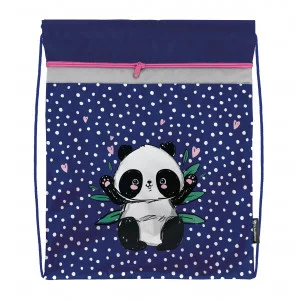 Мешок д/обуви Schoolformat PANDASTIC 42х34х0,5 2 отд. фуксия д/девочек 237177