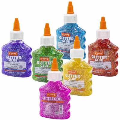 Клей глиттер с блестками Yalong, "Блеск звезды", 100 мл, 1шт дозатор YL192118