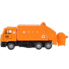 Машина металл KAMAZ МУСОРОВОЗ, 12 см, двери., подвиж.дет., инерц. Технопарк 394833