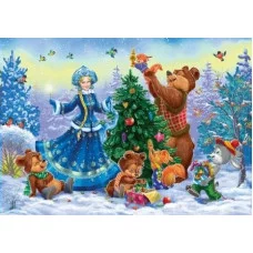 МОЗАЙКА МЯГКАЯ. формат А3. Зимняя сказка (Арт. М-1304) М-1304