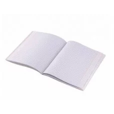 Тетрадь 48л., А5, клетка, Alingar "Silver  metallic", скрепка, дизайнерский картон, тиснение "лён", блок офсет, 100% белизна AL12404