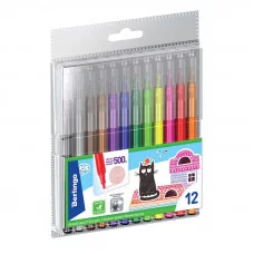 Фломастеры Berlingo "Жил-был кот", 12цв., смываемые, блистер 231623