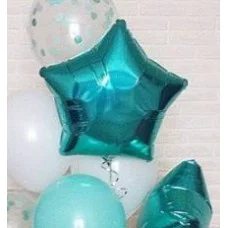 Шар (18\'\'/46 см) Звезда, Тиффани, 1 шт. 301500TU