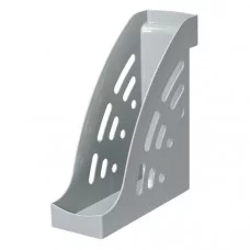 Лоток для бумаг вертикальный Стамм "Торнадо", серый 163205