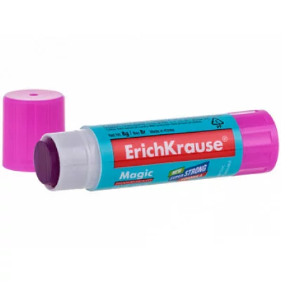 Клей-карандаш ErichKrause Magic, обесцвечивающийся после нанесения, 8г 4445