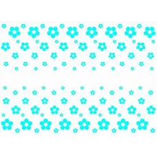 Скатерть одноразовая п/э"Цветики" 110*220 см 6426