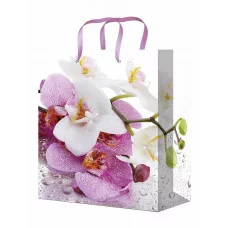 Optima Пакет подарочный с глянц.ламинацией 22x31x10 см (МL) Прекрасные орхидеи, 128 г ПКП-4251