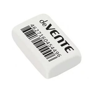 Ластик "Box" 27*18*10 синтет прямоугольный белый ш/к DEVENTE 4070908 155642