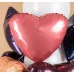 Шар (19\'\'/48 см) Сердце, Кармин, 1 шт. 226238
