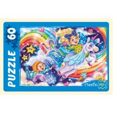 ПАЗЛЫ 60 элементов. ПОЛЕТ НА ЕДИНОРОГЕ (Арт. П60-6311)