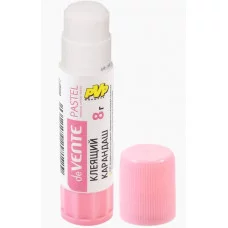 Клеящий карандаш PVP основа "Pastel" 08 г ассорти 4 пастельных цвета корпуса 4042059