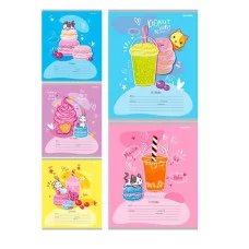 Тетрадь КЛЕТКА 18л. СЛАДОСТИ И НАПИТКИ (Т18-2367) цвет.мелов.обл.. 201117