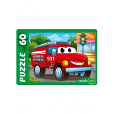 ПАЗЛ 60 элементов. ПОЖАРНАЯ МАШИНКА (Арт. У60-7215)