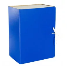 Короб архивный с завязками OfficeSpace разборный, БВ, 150мм, сплошной, синий, клапан МГК 318730