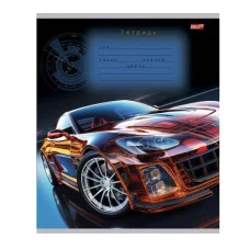 Тетрадь КЛЕТКА 24л. ФАНТАСТИЧЕСКИЙ АВТОМОБИЛЬ (24-5771) обл.-мелов. картон, 24-5771