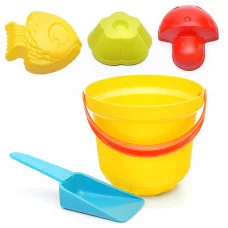 Песочный набор "Карапуз" в ведре (в сетке, 6 дет.) 9171