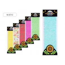 Наклейки-бусины M-8712 перламутровые КРУГ, 504шт.