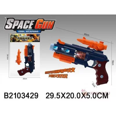 Пистолет 2103429 на батарейках в пак. 336-215