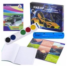 Набор для первоклассников Alingar "Машина", 33 предмета, картонная упаковка AL8576