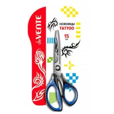 Ножницы 150мм "Tatoo" пластик.асимм.ручки с резин.вставками DEVENTE 4091800 383757