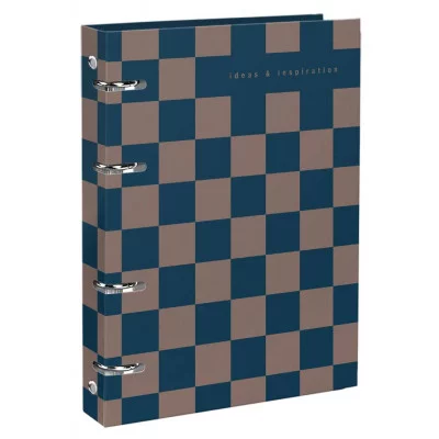 Тетрадь со см.блоком 120 л. А5+ кл. на кольцах Schoolformat  ИДЕИ И ВДОХНОВЕНИЕ тв.обл., мат.лам. 249335