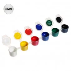 Набор акриловых красок (бан) 6*3мл НАКР0003