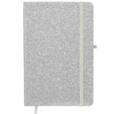 Ежедневник-блокнот: на резинке, твёрдая обложка-алмазная крошка, цветная ассорти МС-6247