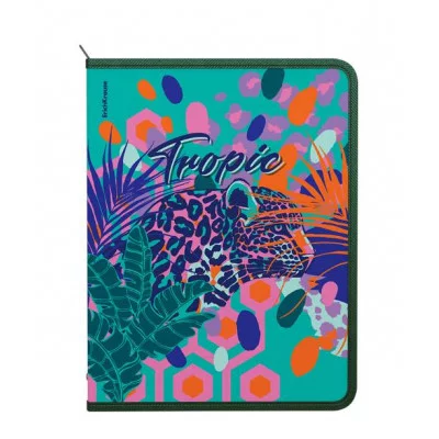 Папка для тетрадей на молнии пластиковая ErichKrause Tropical A4+ 61194