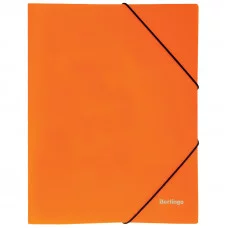 Папка на резинке Berlingo "Neon" А4, 500мкм, неоновая оранжевая BERLINGO* 239882