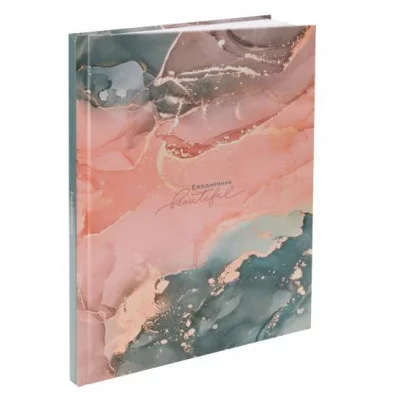 ЕЖЕДНЕВНИК А5, 80л. FLUID ART (80-0313) (7БЦ,глянц.ламин. цвет.мелов обл. недатиров.) 80-0313