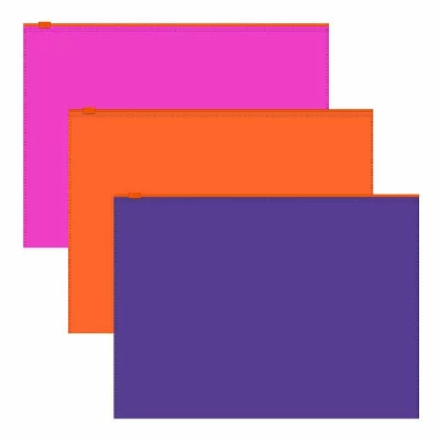 Zip-пакет пластиковый ErichKrause Soft Caribbean Sunset, A4, непрозрачный, ассорти 55204