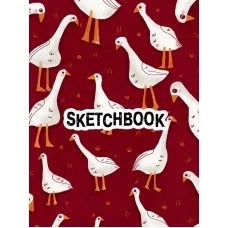 СКЕТЧБУК А5. ГУСИКИ (выб.лак, черная резинка) 467-0-159-07782-4