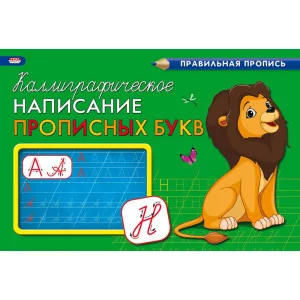 Пропись А5 альбомный КАЛЛИГРАФИЧЕСКОЕ НАПИСАНИЕ ПРОПИСНЫХ БУКВ 8л. ПР-9332