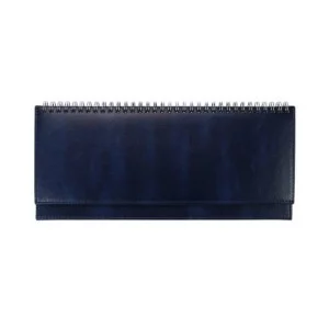 ПЛАНИНГ 56 л. недатир. TOUCH SKIN - INDIGO (56-3197) гребень,кожзам(синий), отстрочка, 300х130мм 56-3197