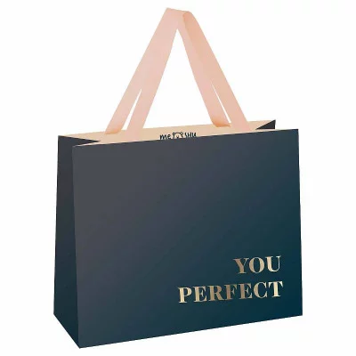 Пакет подарочный 1шт 32*26*12см MESHU "Duotone. Graphite gradient", отд. фольгой, матовая ламинация 354680