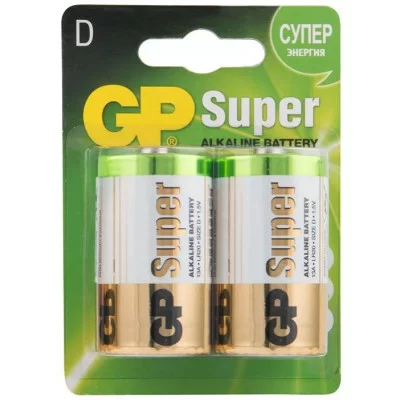 Батарейка 1шт GP Super G-Tech D (LR20) 13A алкалиновая, BC2 374891
