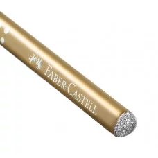 Карандаш ч/г Faber-Castell "Sparkle" B, трехгранный, заточен., золотой 289624