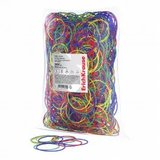 Канцелярские резинки для денег ErichKrause диаметр 60 мм/длина 100 мм, ассорти  59820