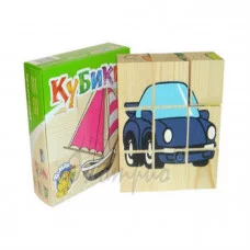 48311 Кубики "Транспорт" 9шт. 4444-1