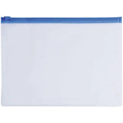 Папка-конверт на молнии ERICH KRAUSE B6 200*160мм, прозрачная, 0,14мм, 4564