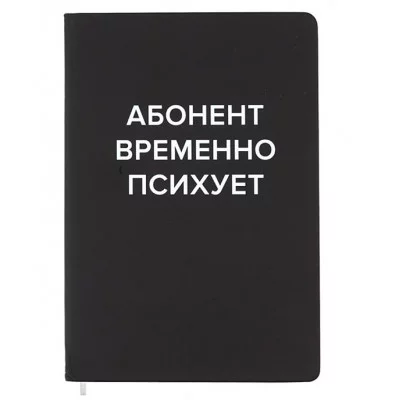 Записная книжка 160л. клетка "Абонент временно психует" A5 (140 ммx205 мм) 2251572