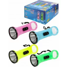 Фонарик-брелок из пластика 11 см , 4 цвета ФН-9830