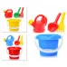 Песочный набор 4 предмета ( ведро, совок, грабли, лейка ) У351