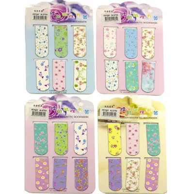 Закладка-магнитная, Alingar, "Цветочки", 6 шт., европодвес AL6704