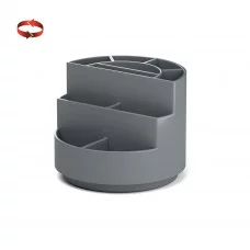 Подставка настольная вращающаяся пластиковая ErichKrause Mini Burger Classic серый 61577