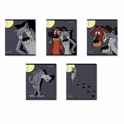 Тетрадь общая ученическая ErichKrause Жил-был Пес 48 листов клетка выборочный 60631